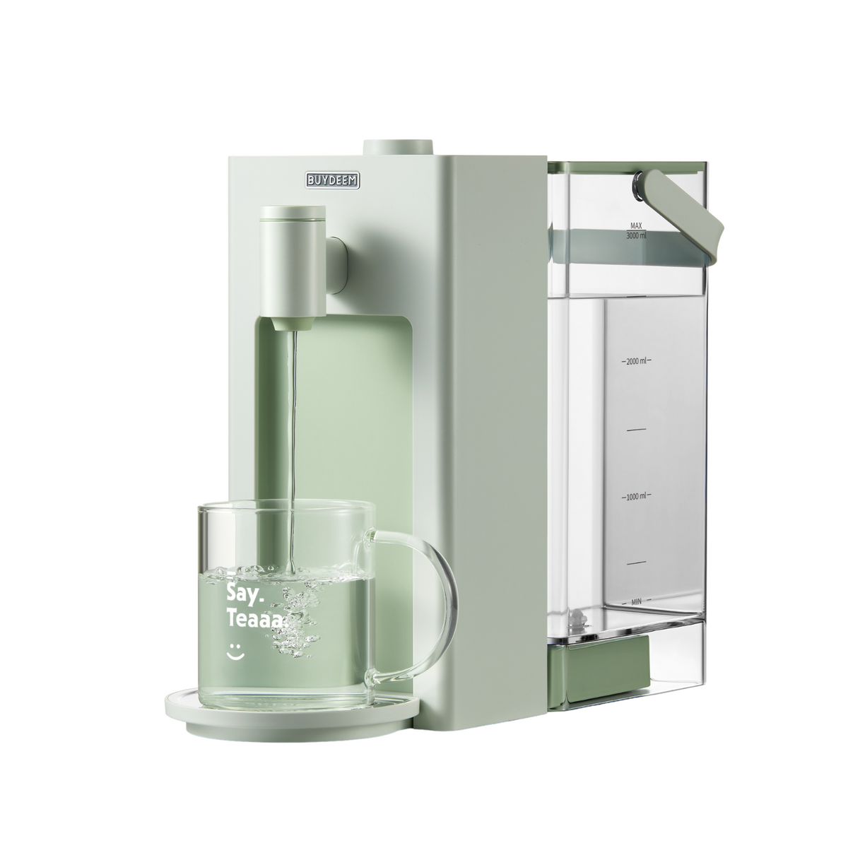 BUYDEEM Instant Hot Water Dispenser 3QT, Cozy Greenish