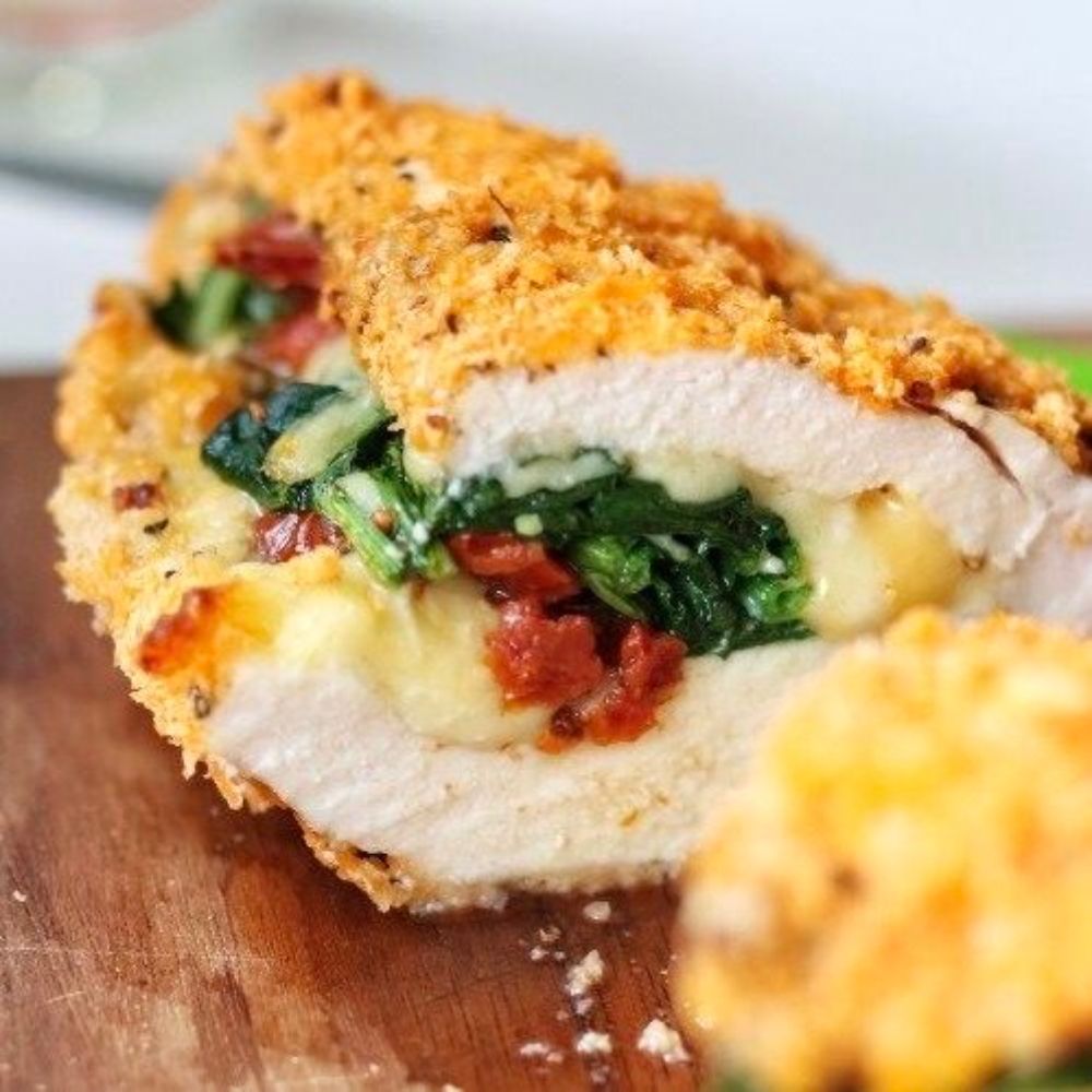 Crispy Stuffed Chicken Breast