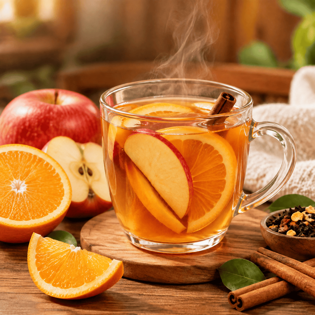 Hot Apple & Orange Tea