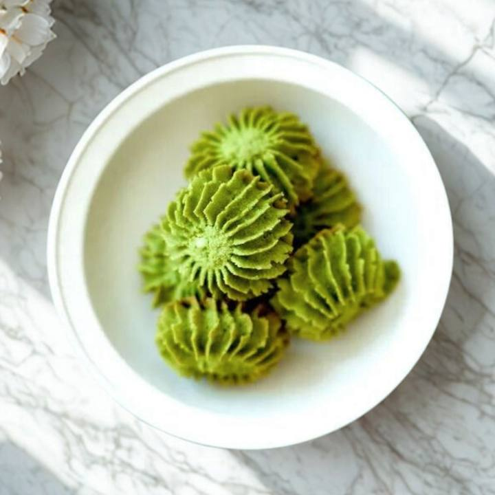 Matcha Butter Cookies