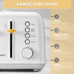 G32 Mini Electric Food Steamer with 4-Slice Toaster - Bundle Offer