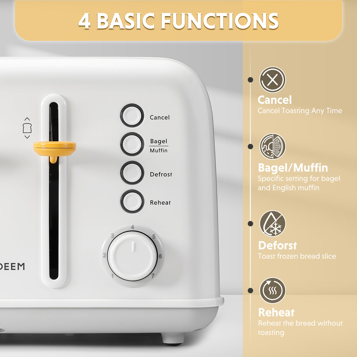 G32 Mini Electric Food Steamer with 4-Slice Toaster - Bundle Offer