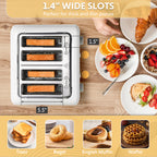 G32 Mini Electric Food Steamer with 4-Slice Toaster - Bundle Offer