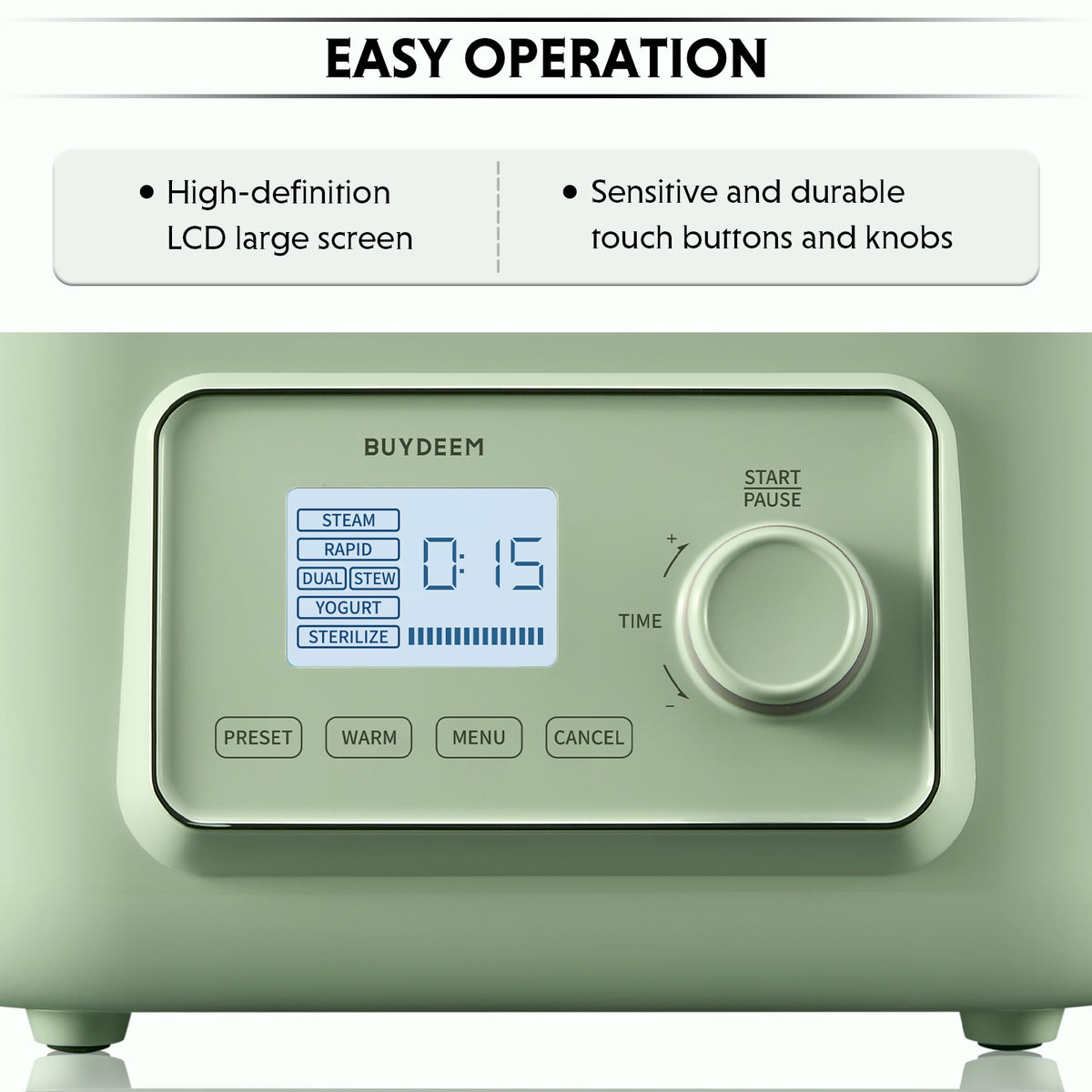 G67 Two-Tier Electric Food Steamer, 14.8QT