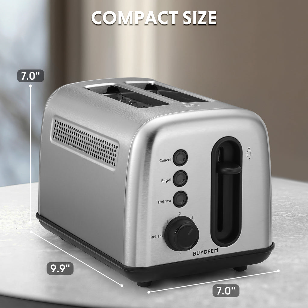 DT420 Retro 2-Slice Metal Toaster