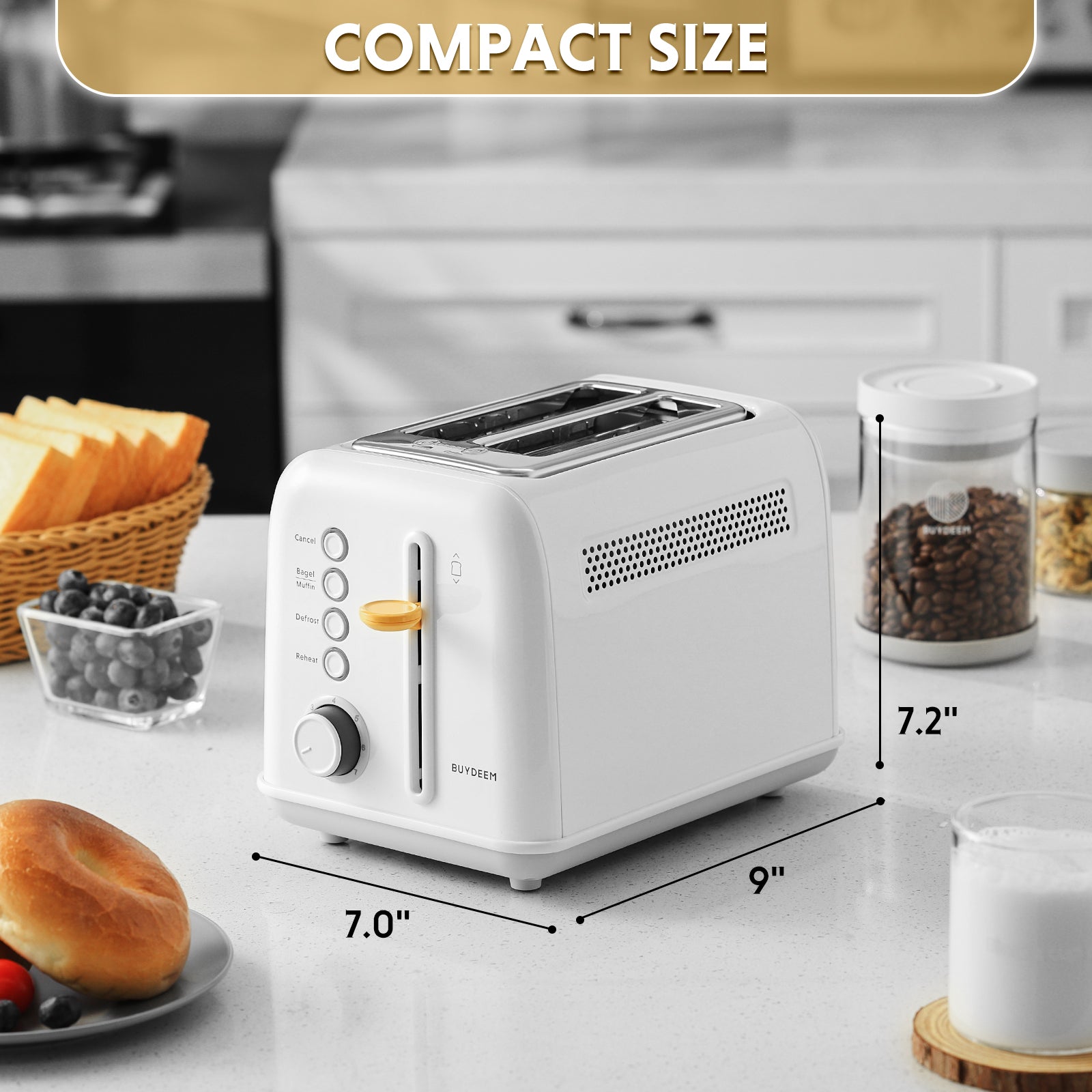 Slice Retro White Toaster Frigidaire 2-Slice Retro Toaster White