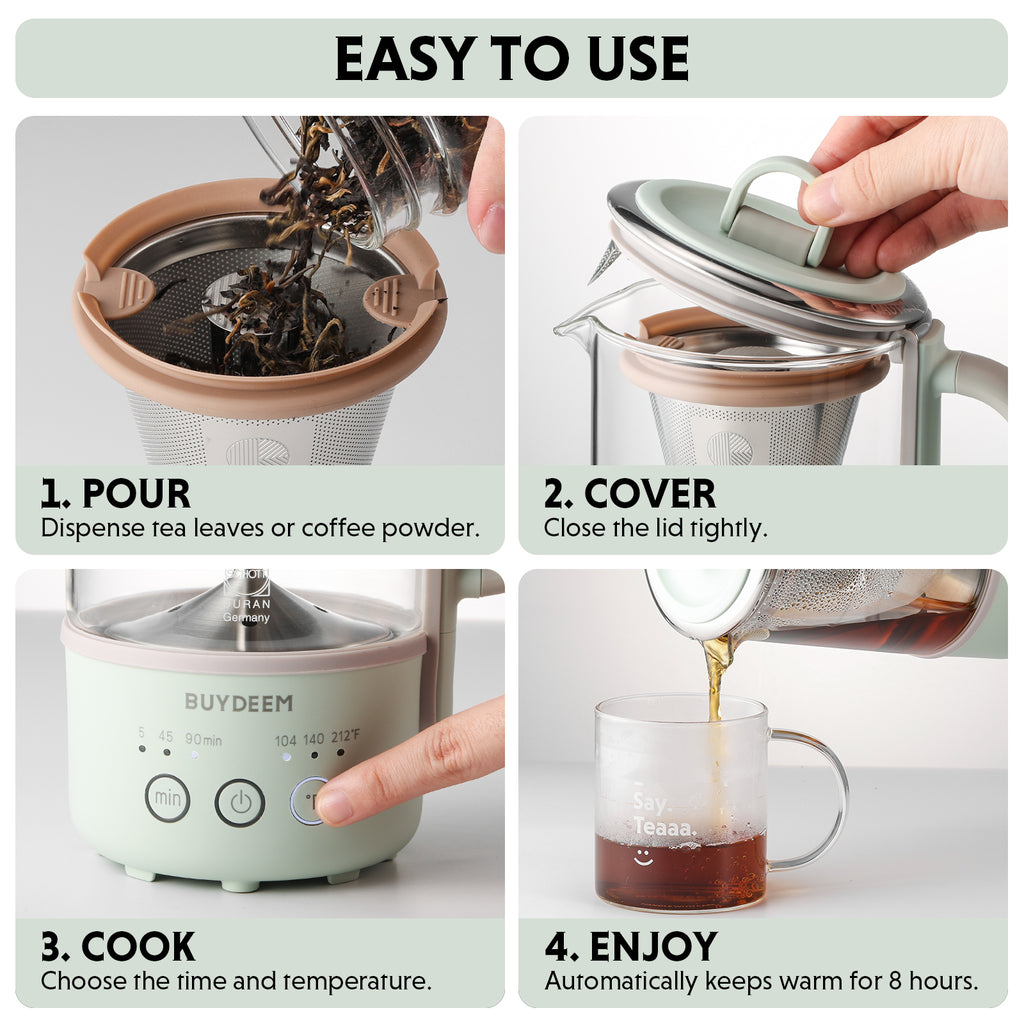 K32 Mini Multi-function Beverage Maker with  Brewing Basket - Bundle Offer