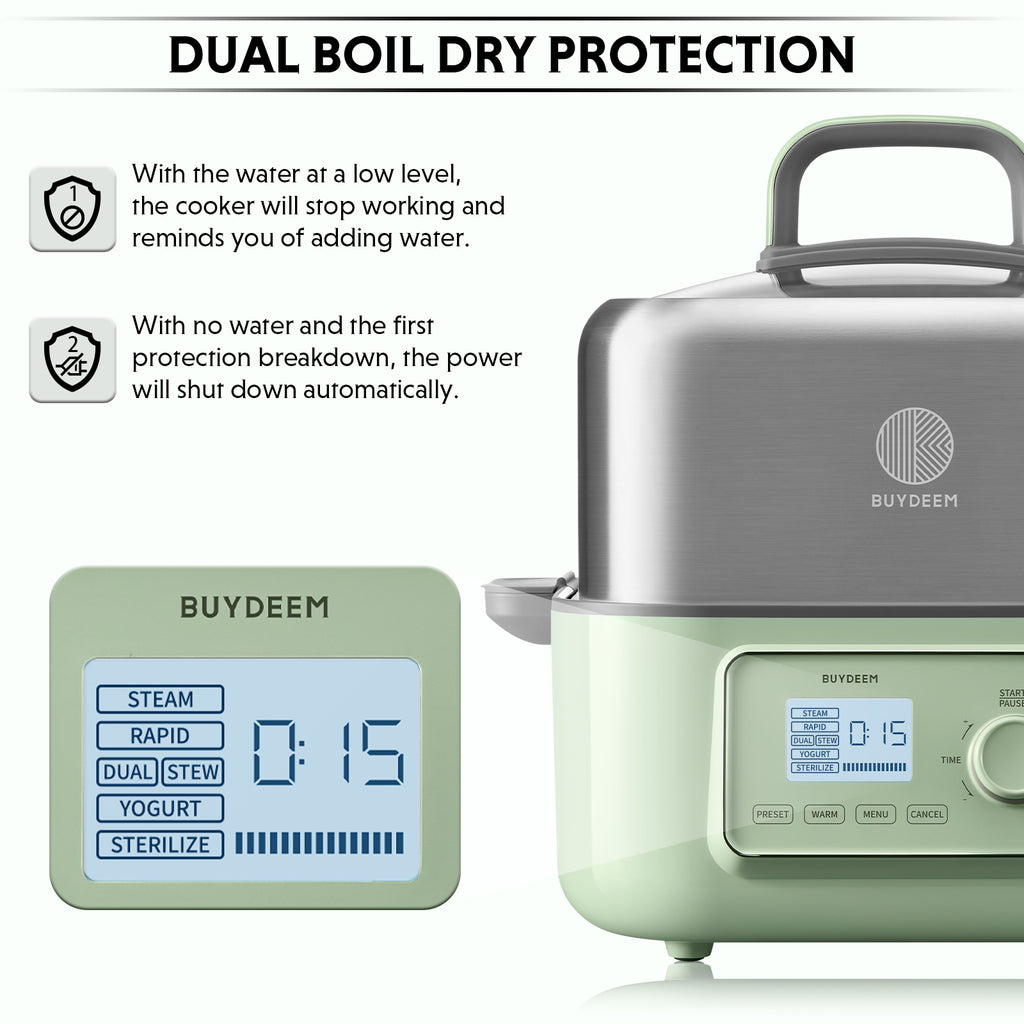 G67 Electric Food Steamer, 7.4QT