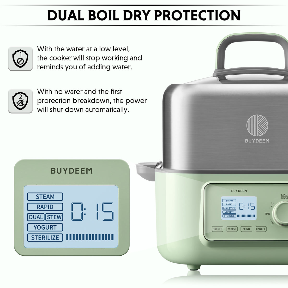 G67 Electric Food Steamer, 7.4QT