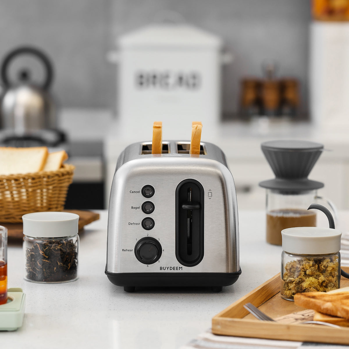 DT420 Retro 2-Slice Metal Toaster