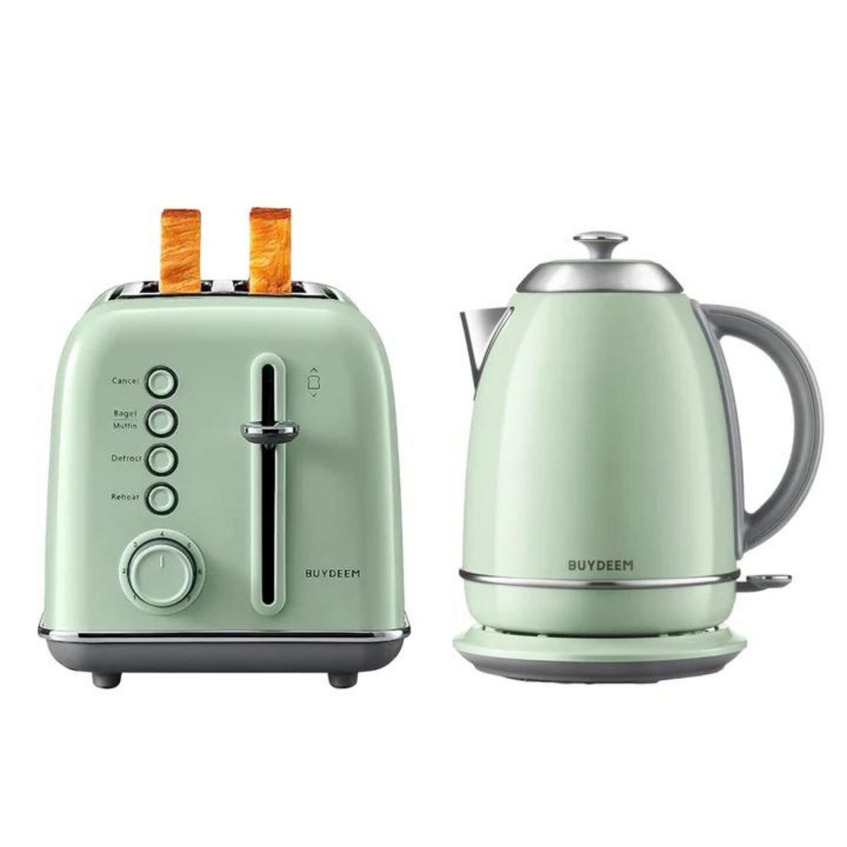 2-Slice Toaster with Electric Kettle