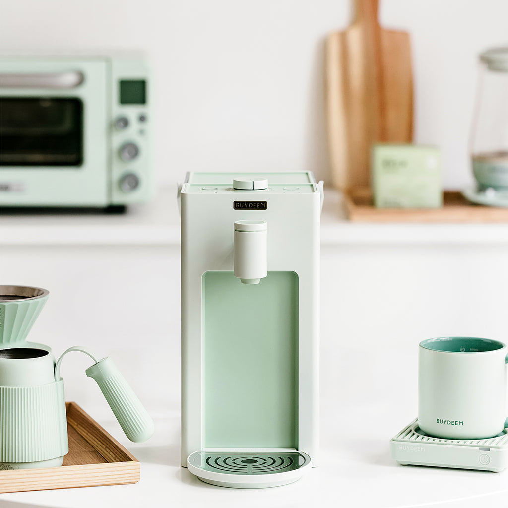 (OPEN BOX) Instant Hot Water Dispenser 3L, Cozy Greenish