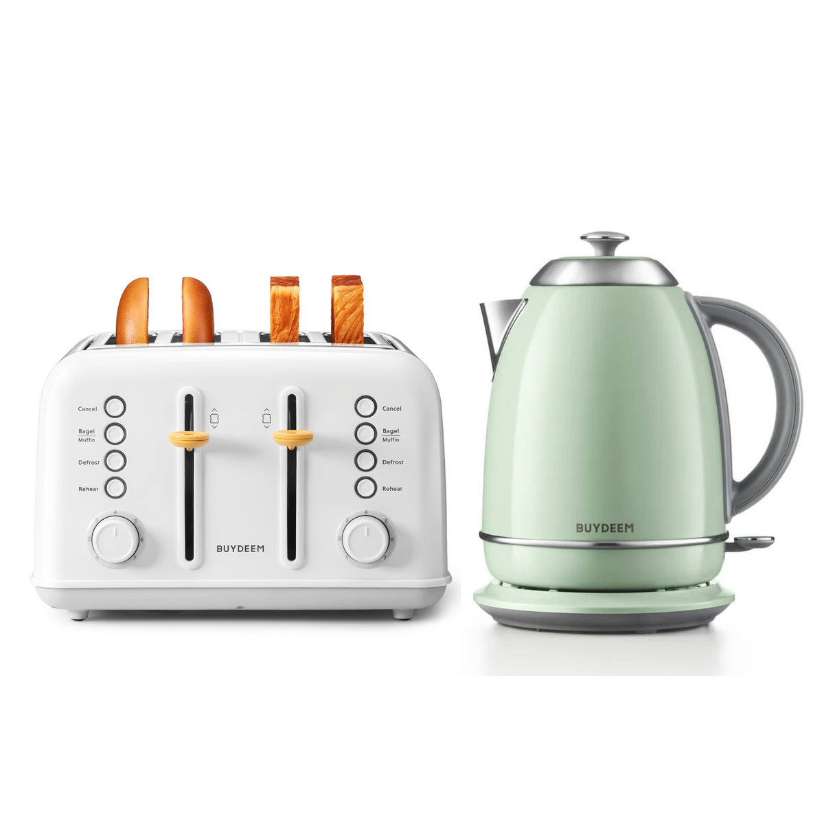 4-Slice Toaster with Electric Kettle