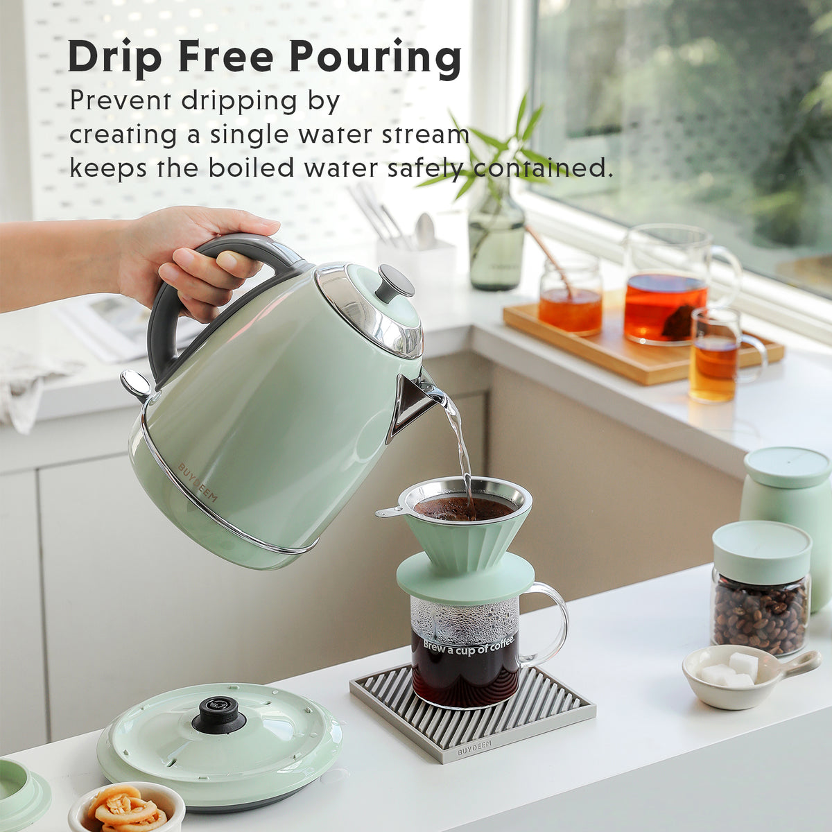 (OPEN BOX) Classic Electric Tea Kettle 1.7L