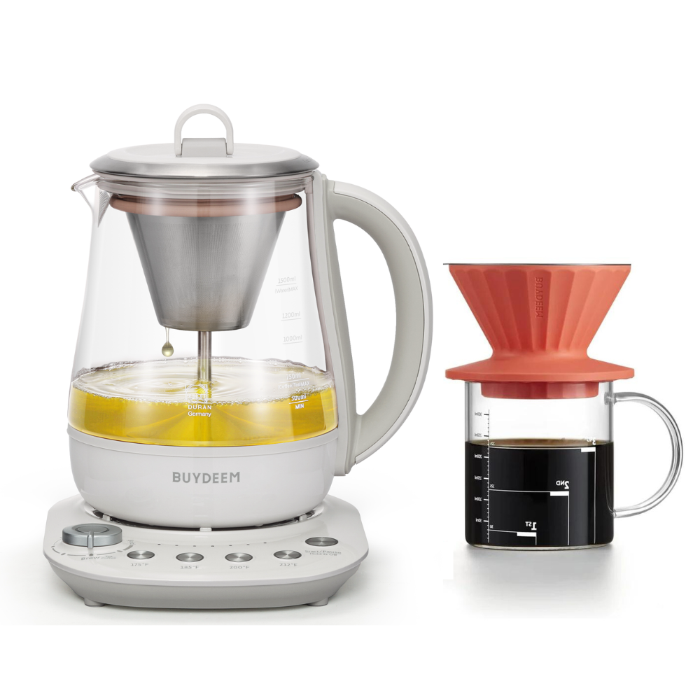 K156 Multi-function Electric Steam Brewer & Coffee Dripper Set - Bundl