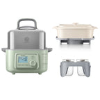 G563 Electric Food Steamer with Waterless Ceramic Steam Pot - Bundle Offer