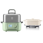 G67 Electric Food Steamer with Waterless Ceramic Steam Pot - Bundle Offer