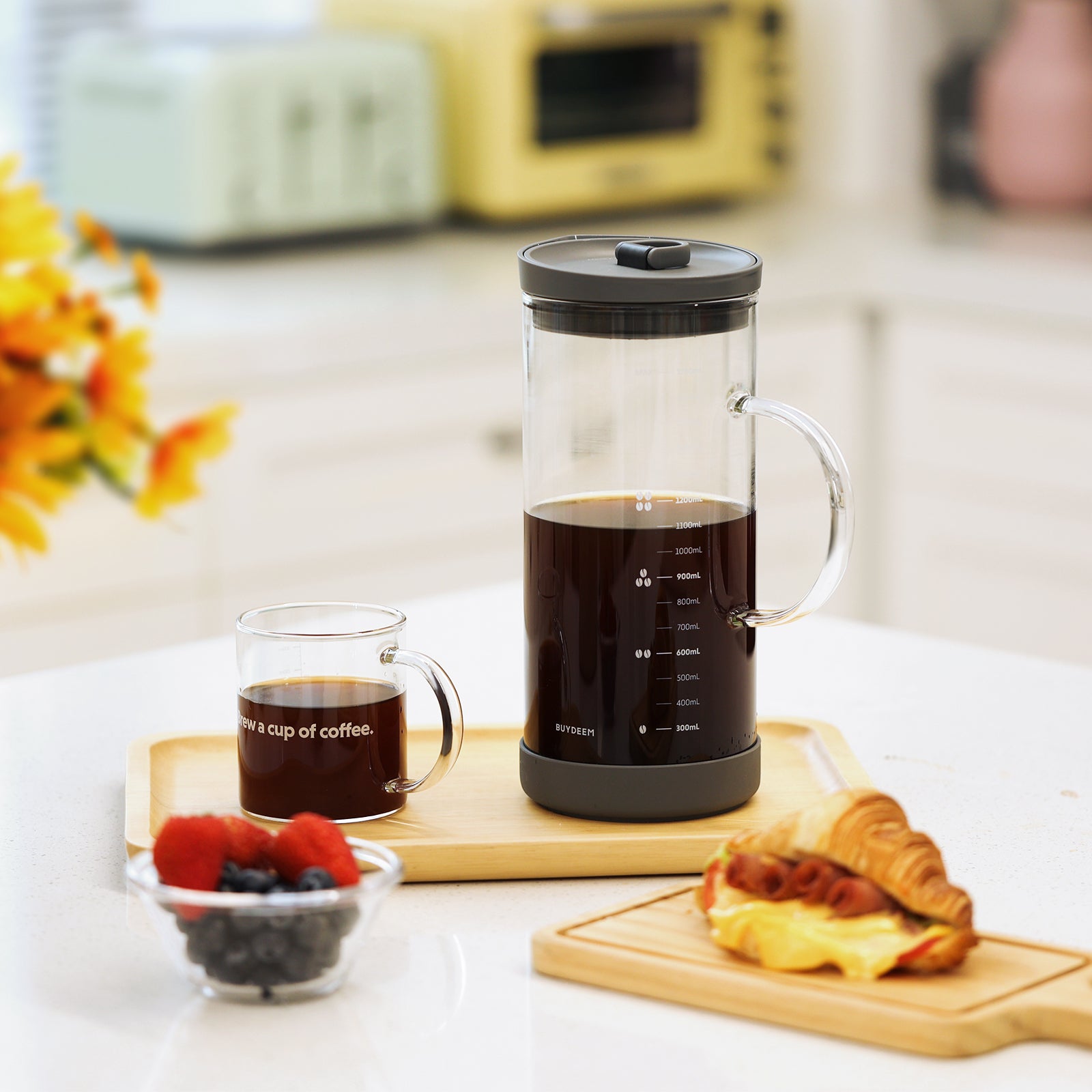 Airtight Cold Brew Tea Pitcher, Coffee Accessories, Iced Tea Maker With  Infuser - Buy Airtight Cold Brew Tea Pitcher, Coffee Accessories, Iced Tea  Maker With Infuser Product on