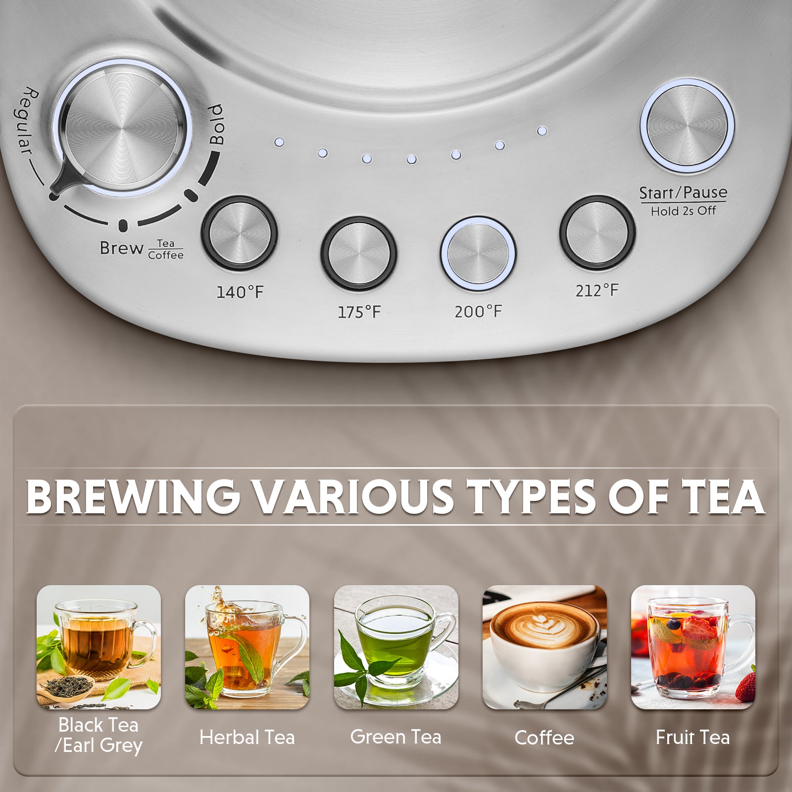 BUYDEEM K176 Multi-functional Tea and Coffee Maker,
