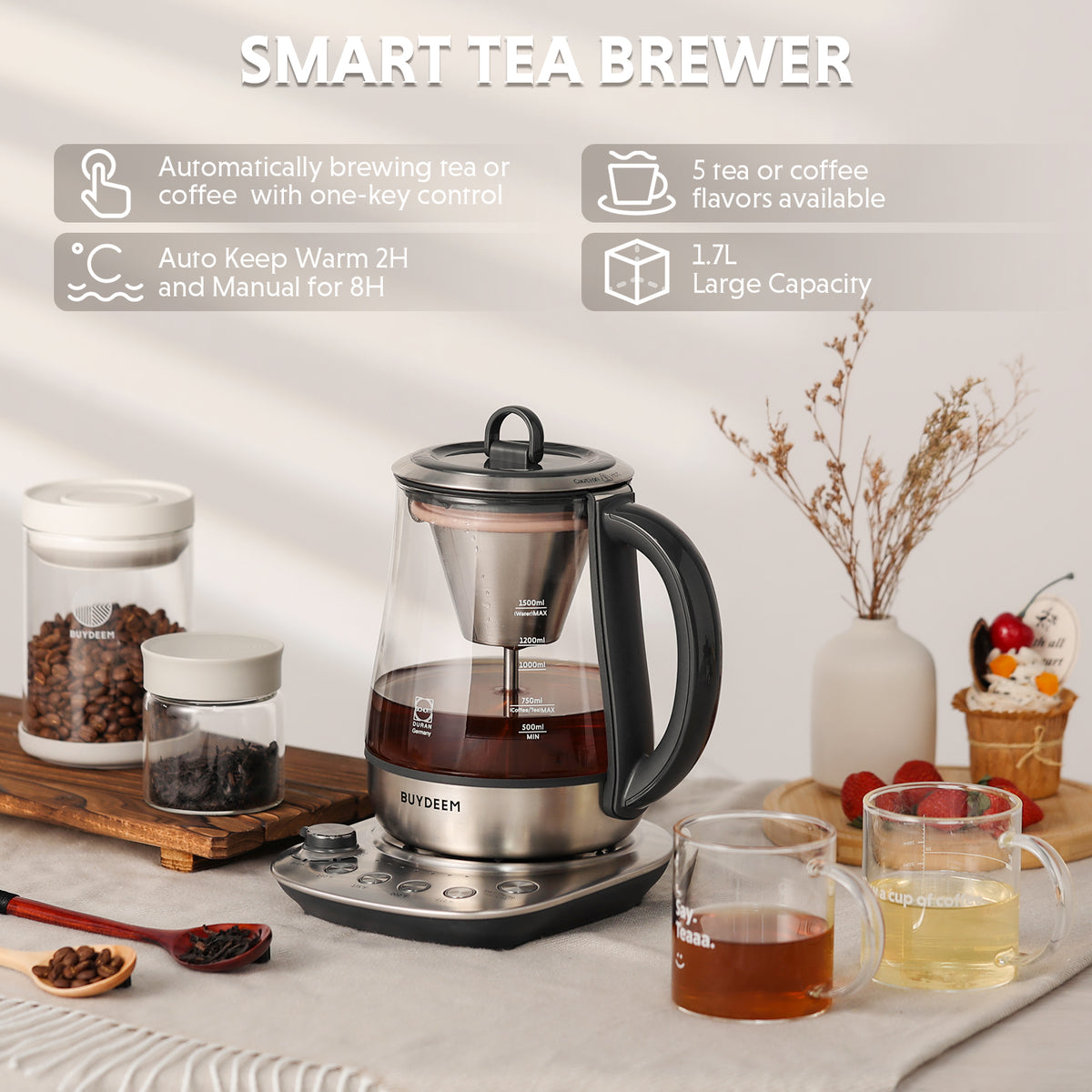 (OPEN BOX) K176 Multi-functional Tea Maker 1.5L