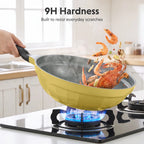 Ceramic Nonstick Wok Frying Pan, 5.7QT