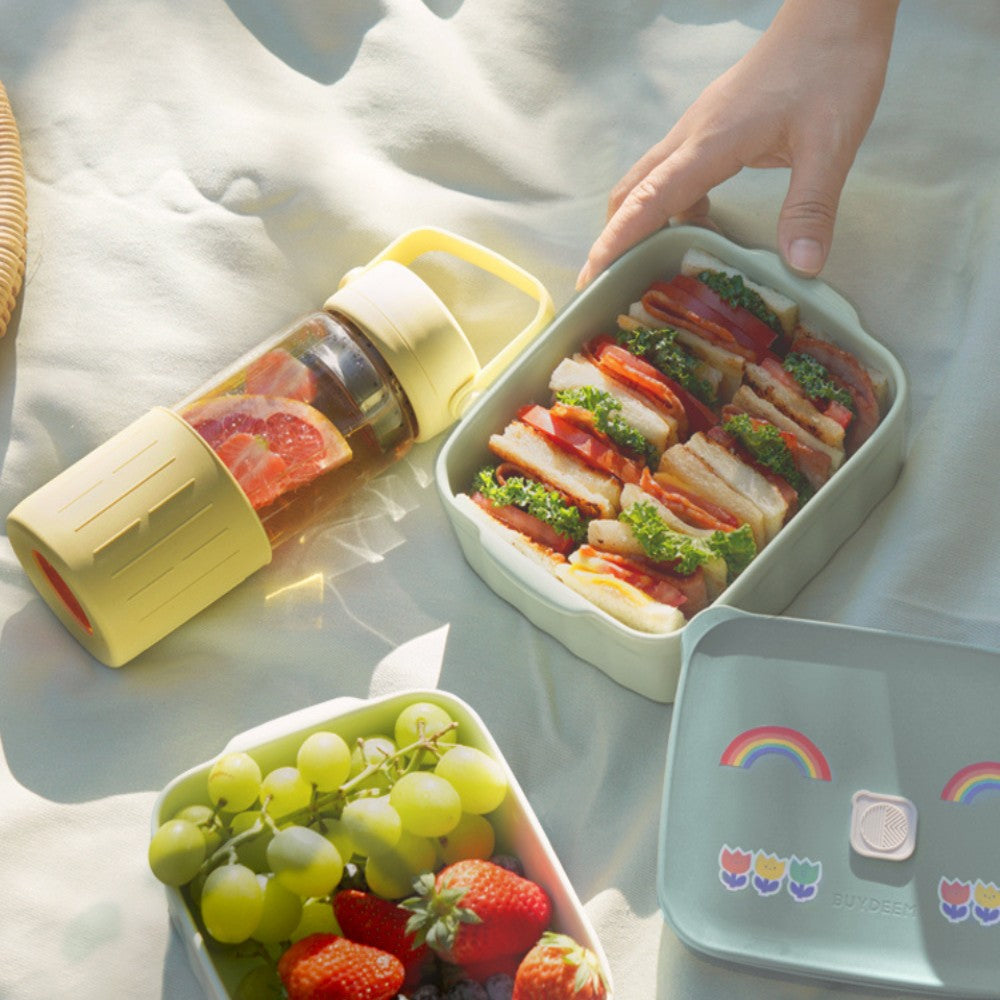 BUYDEEM CT1006 Bento Lunch Box, 3.4 Cups Food Container for Kids and Adults, BPA Free BuydeemUS