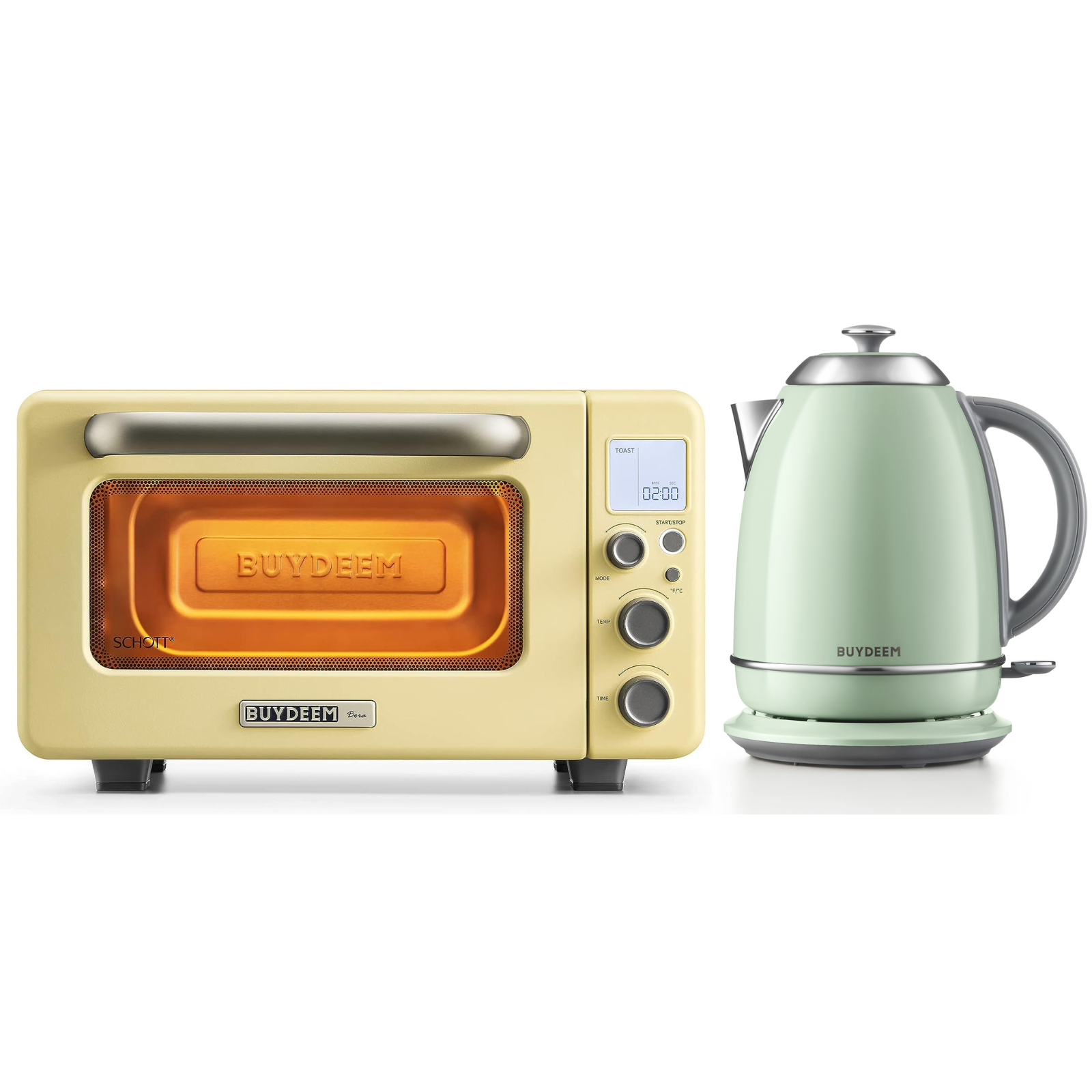 https://us.buydeem.com/cdn/shop/files/BUYDEEM-Mini-Toaster-Oven-Mellow-Yellow-with-Electric-Kettle-Cozy-Greenish.png?v=1699944790