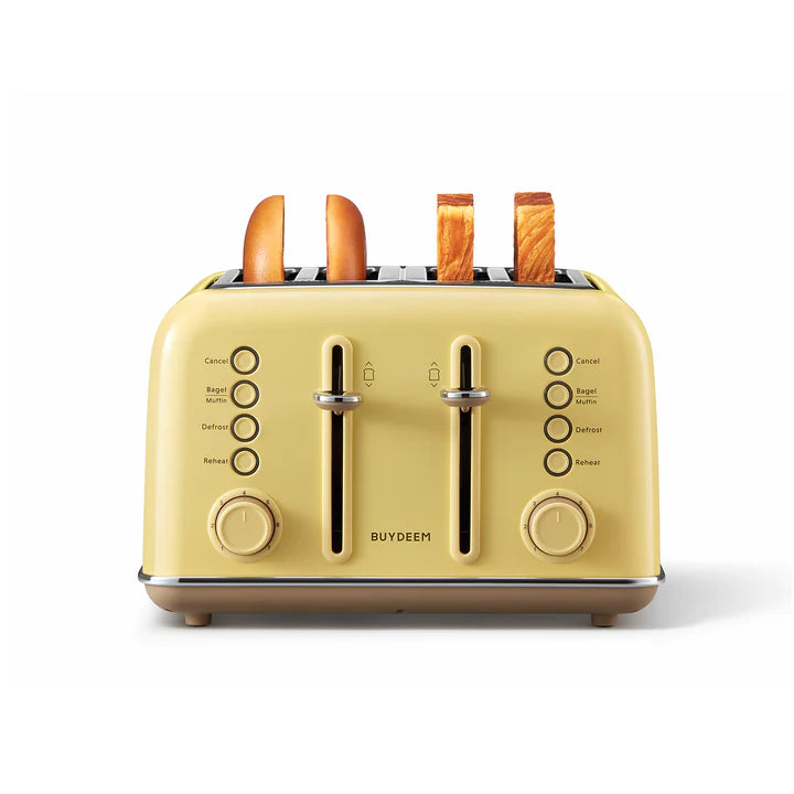 (OPEN BOX) Retro 4-Slice Metal Toaster