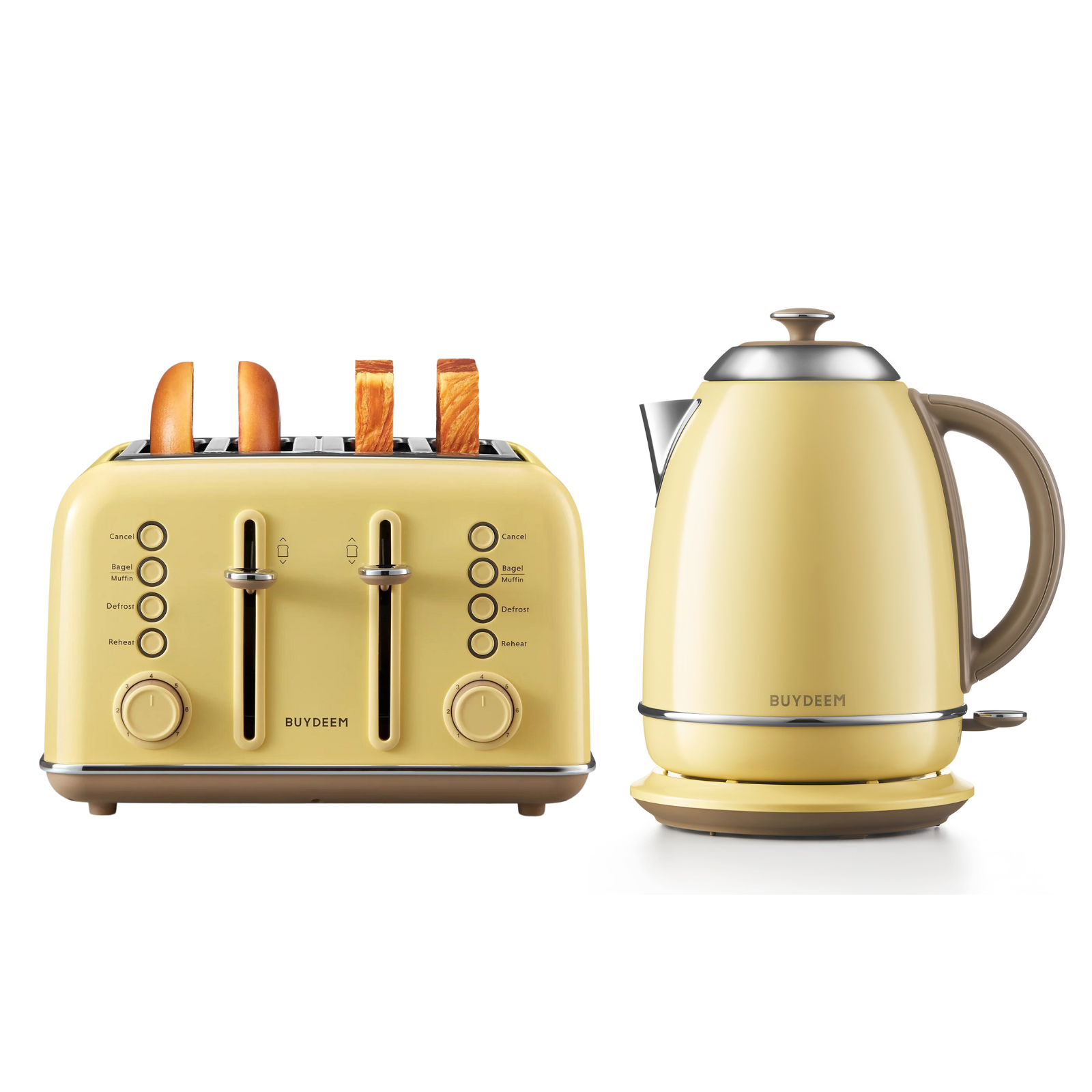 Morphy richards yellow sales kettle and toaster