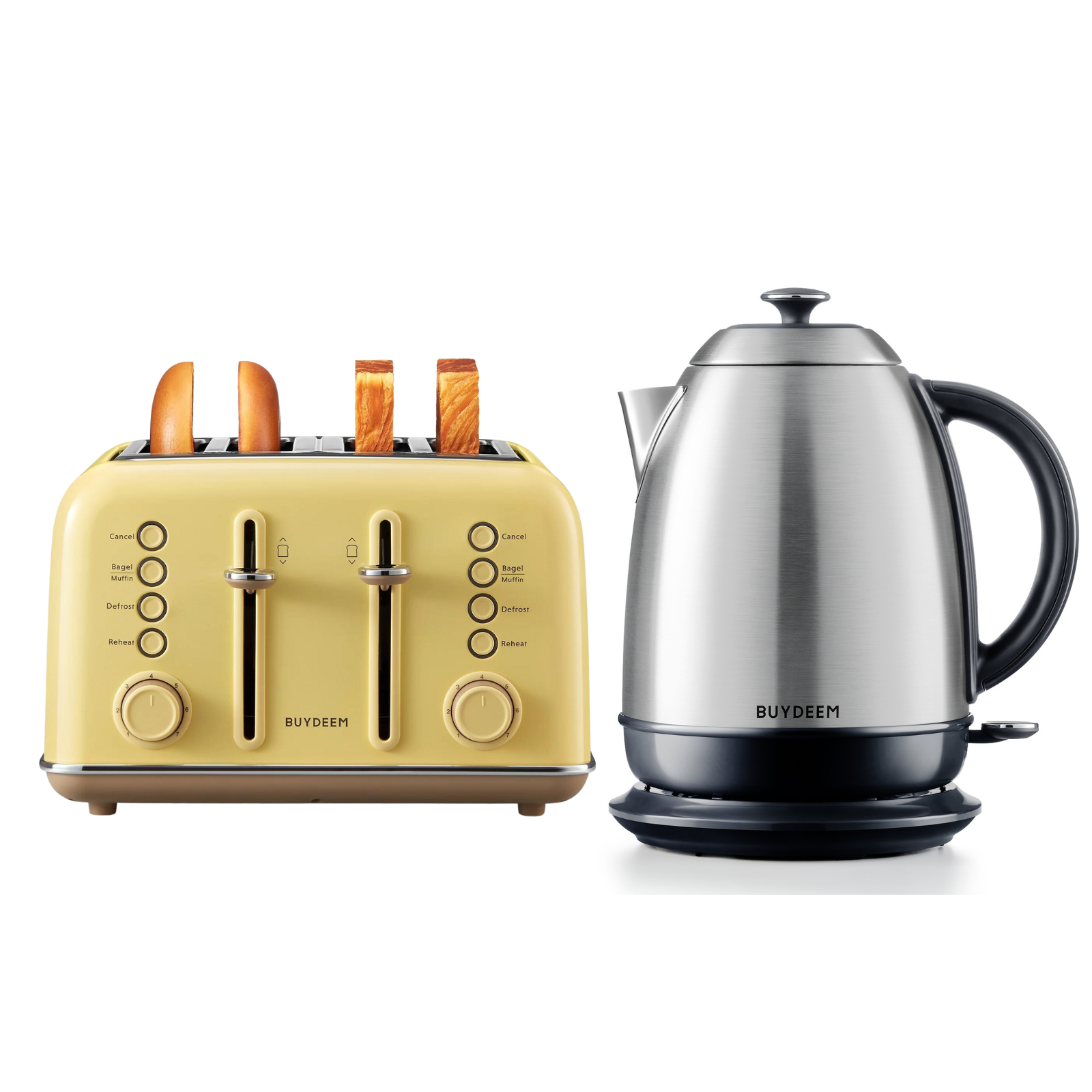 4-Slice Toaster with Electric Kettle