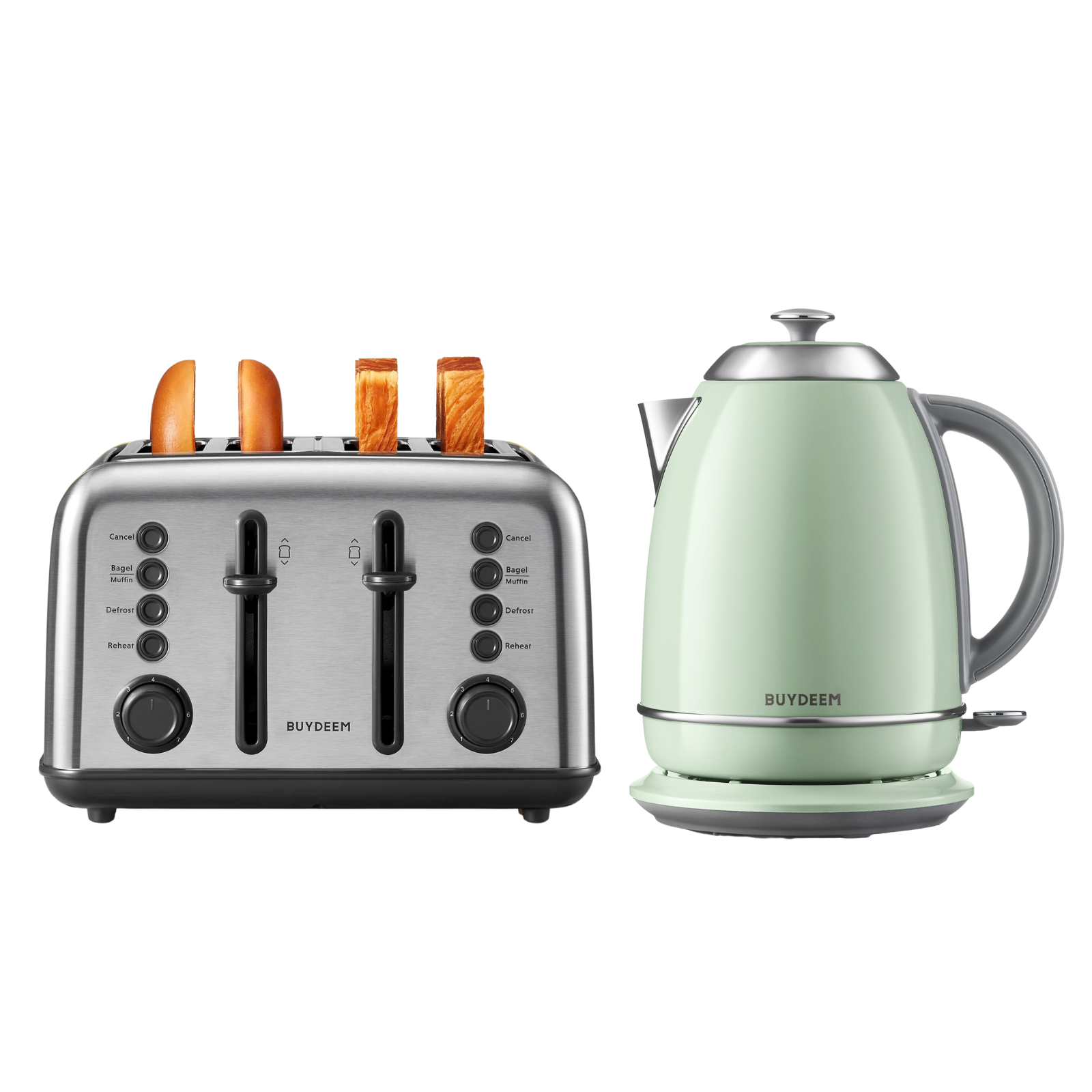 4-Slice Toaster with Electric Kettle