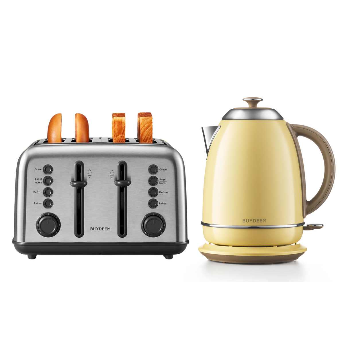 4-Slice Toaster with Electric Kettle