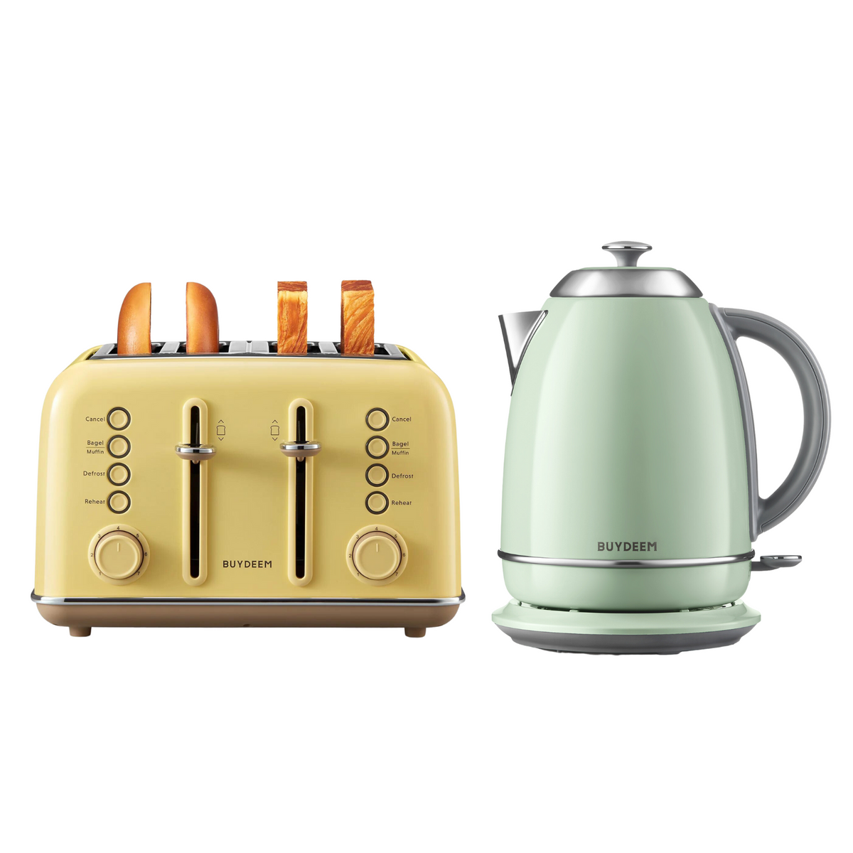 4-Slice Toaster with Electric Kettle