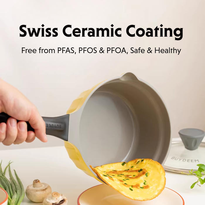 Ceramic Nonstick Saucepan, 1.9QT