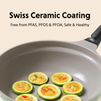 Ceramic Nonstick 3.6QT Frying Pan & Saucepan - Bundle Offer