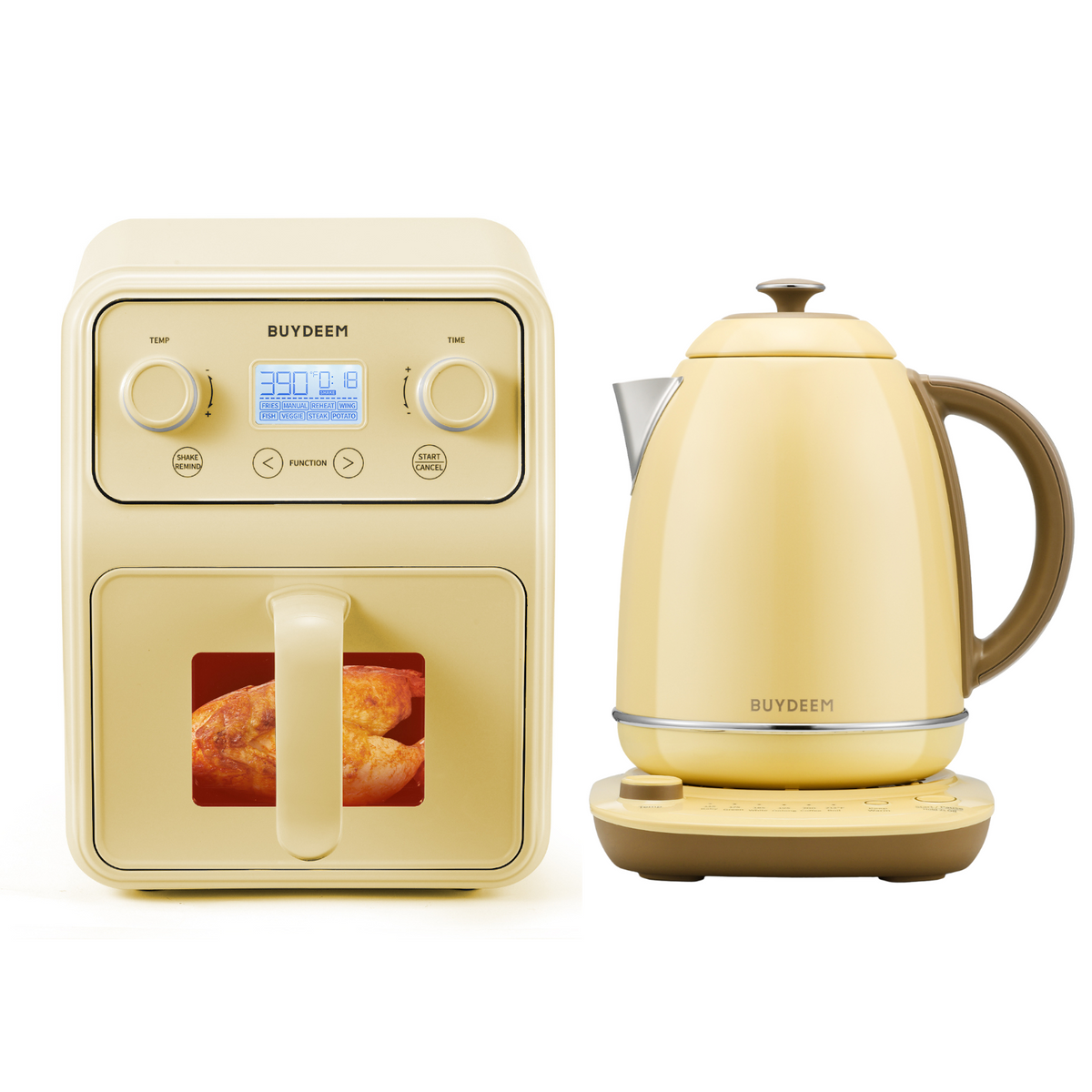 Air Fryer with Temperature Control Electric Kettle- Bundle Offer