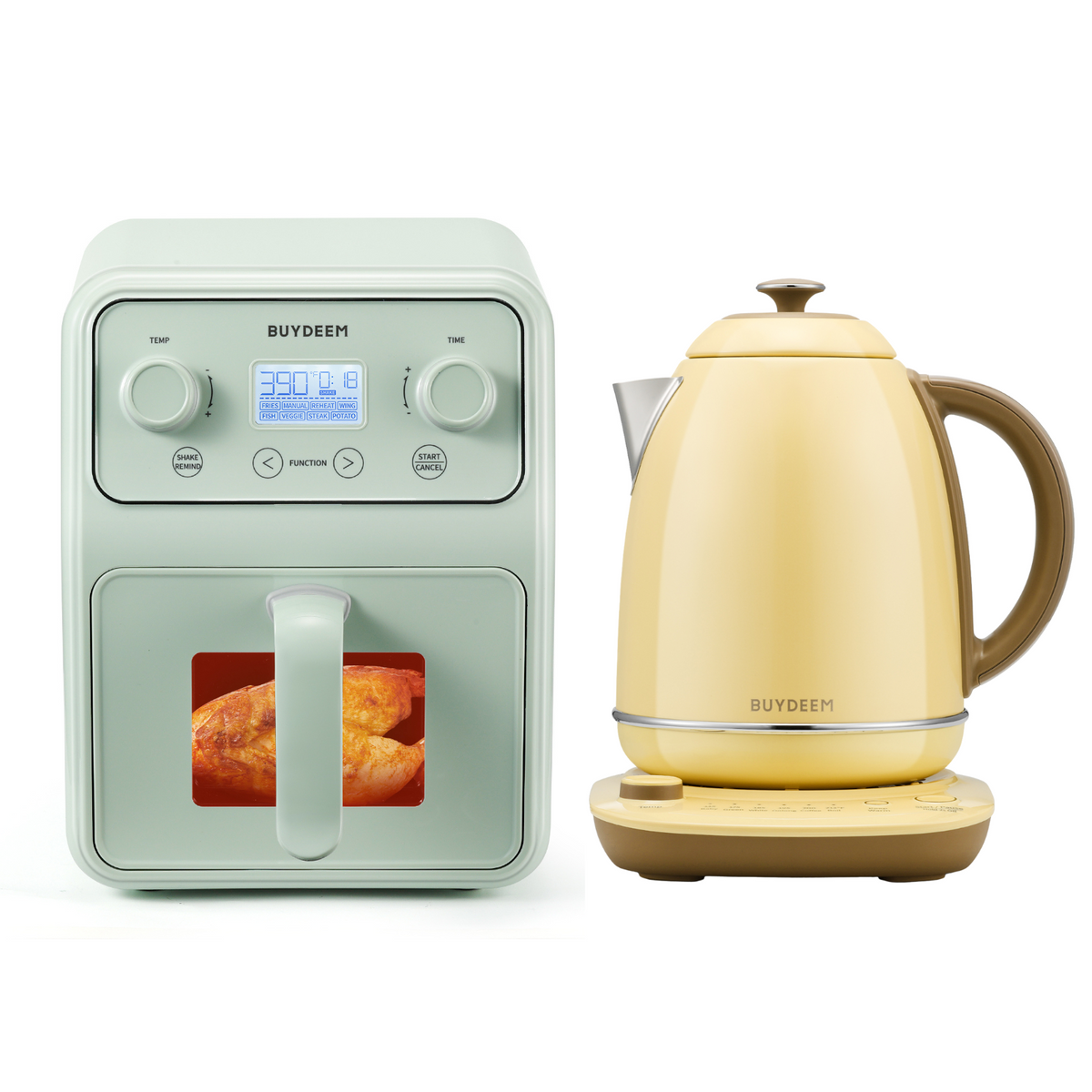 Air Fryer with Temperature Control Electric Kettle- Bundle Offer