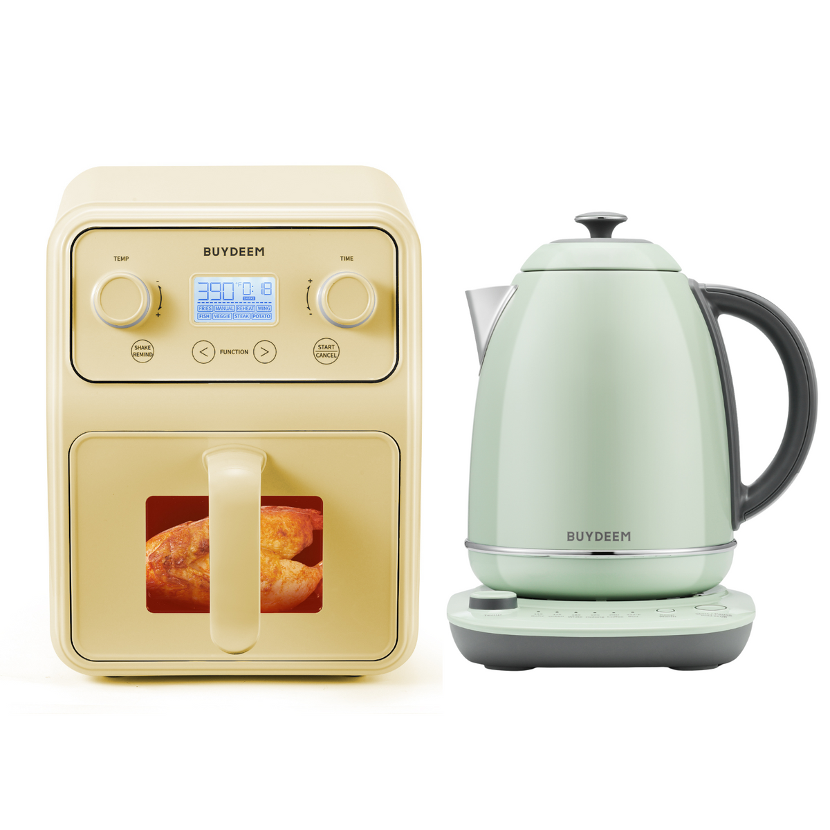 Air Fryer with Temperature Control Electric Kettle- Bundle Offer