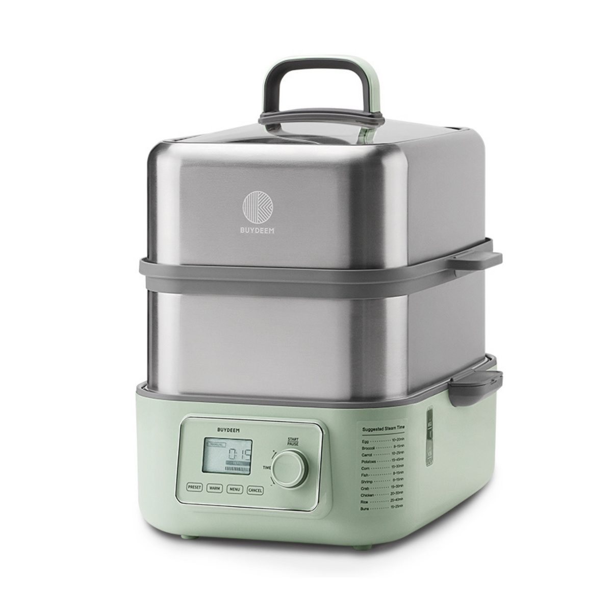 (OPEN BOX) G67 Two-Tier Electric Food Steamer, 14.8QT