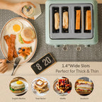 (OPEN BOX) Retro 4-Slice Metal Toaster