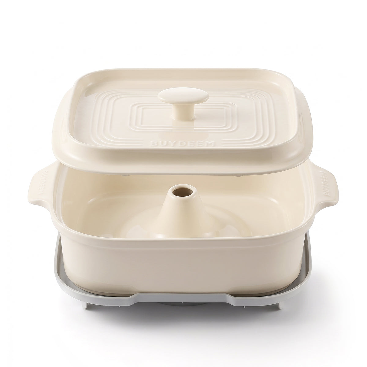 Waterless Ceramic Steam Pot, 3QT