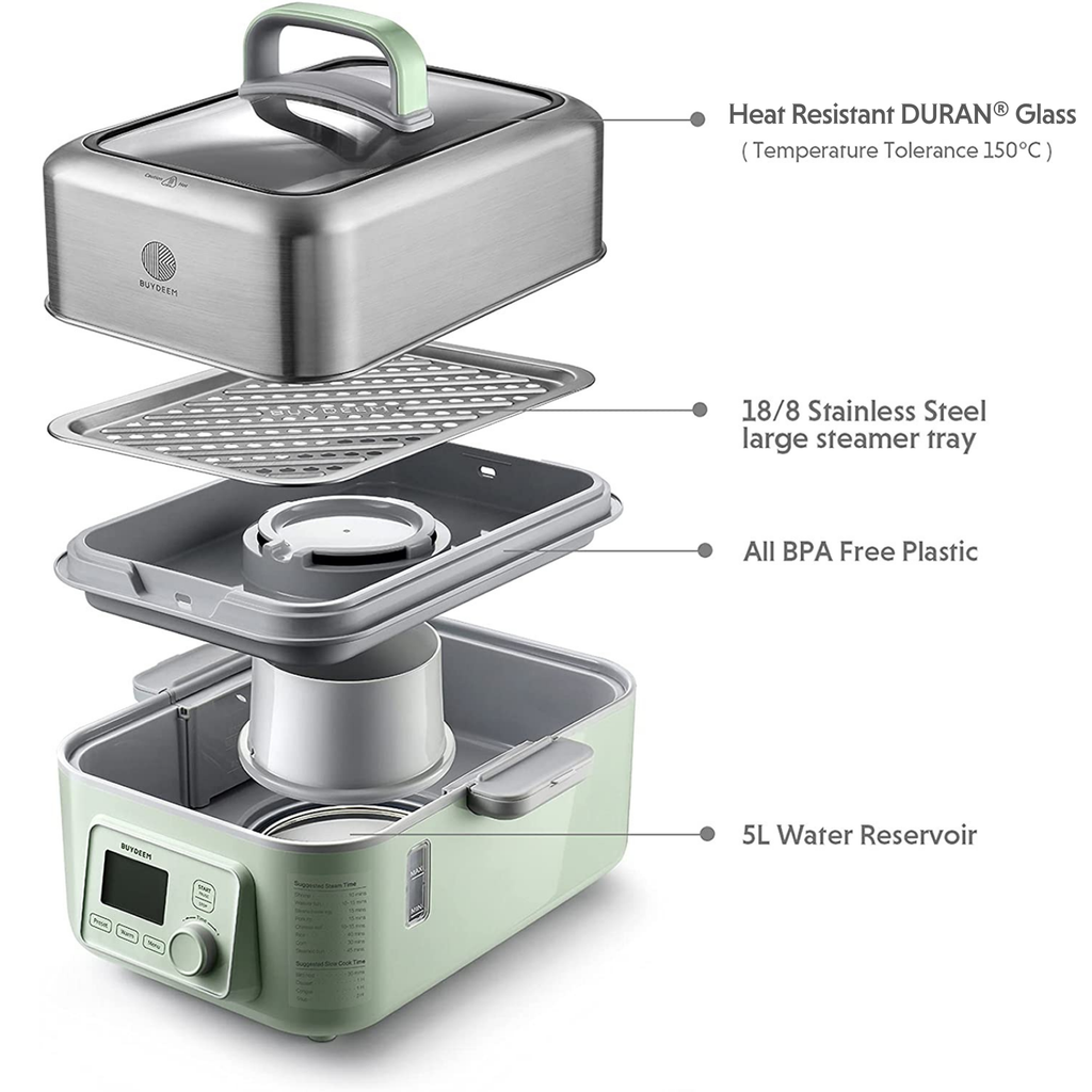 G553 Electric Food Steamer, 5.3QT (Stew Pots Not Included)