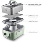 G563 Electric Food Steamer 5.3QT (Stew Pots Included)