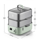 (OPEN BOX) G67 Two-Tier Electric Food Steamer, 14.8QT