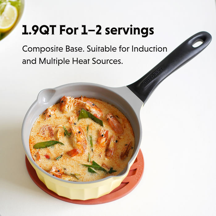 Ceramic Nonstick Saucepan, 1.9QT