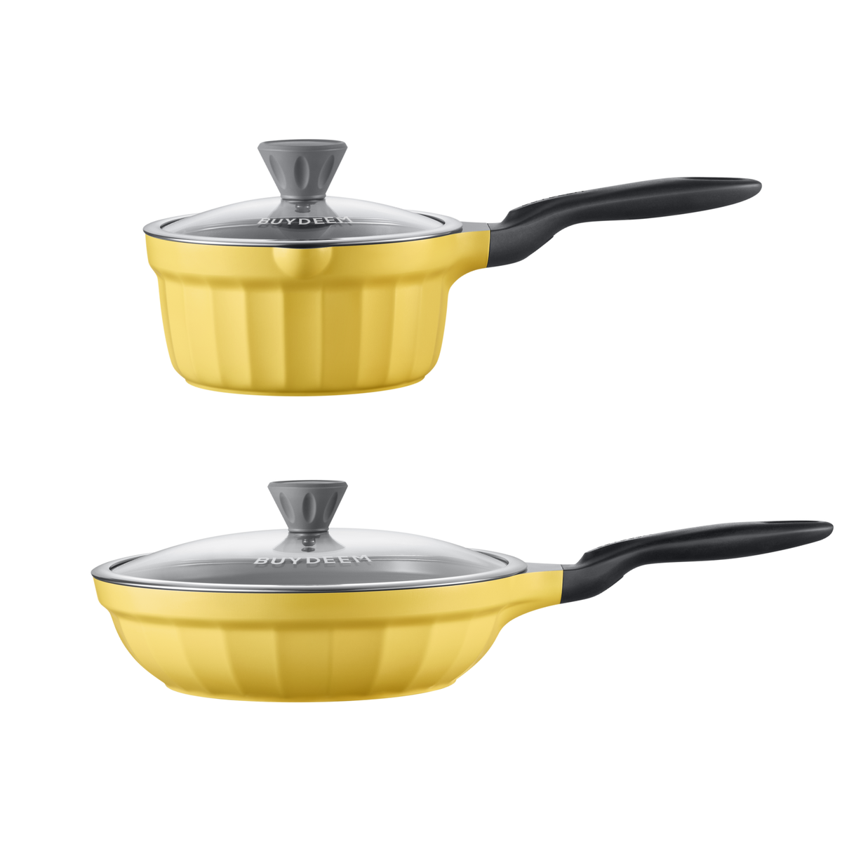 Ceramic Nonstick 3.6QT Frying Pan & Saucepan - Bundle Offer