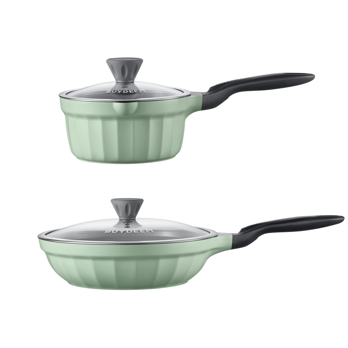 Ceramic Nonstick 3.6QT Frying Pan & Saucepan - Bundle Offer