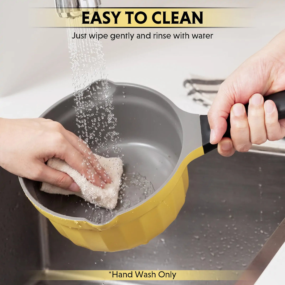 Ceramic Nonstick Saucepan, 1.9QT