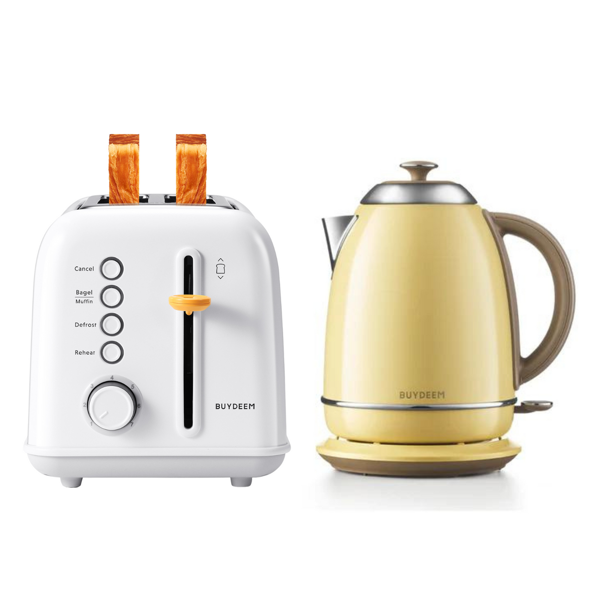 2-Slice Toaster with Electric Kettle