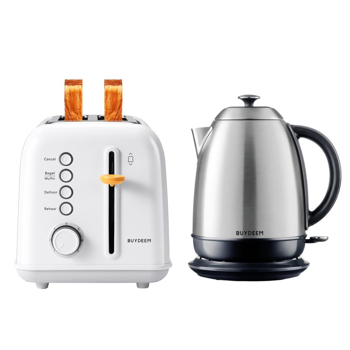 2-Slice Toaster with Electric Kettle